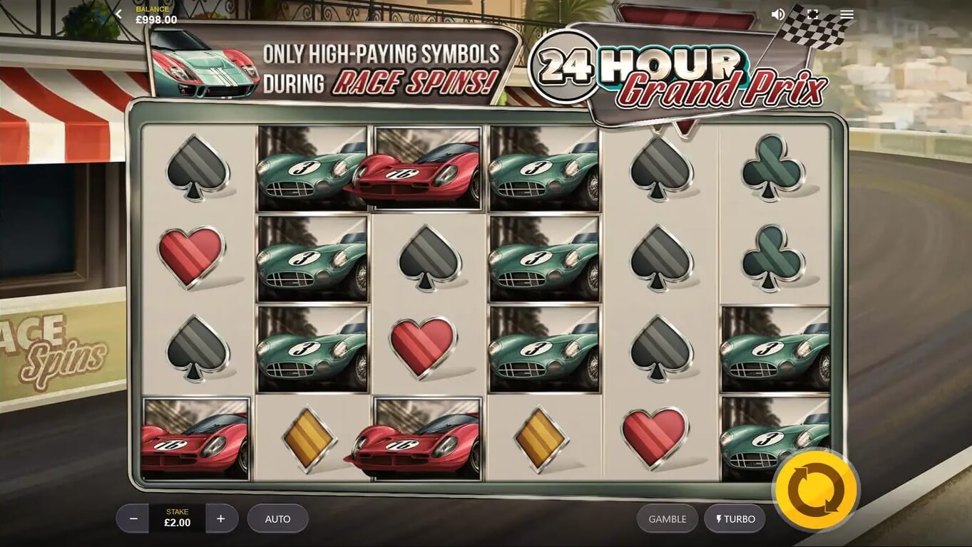 24 Hour Grand Prix Slots Gameplay