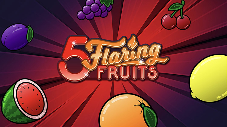 5 Flaring Fruits Slot Logo Barbados Bingo