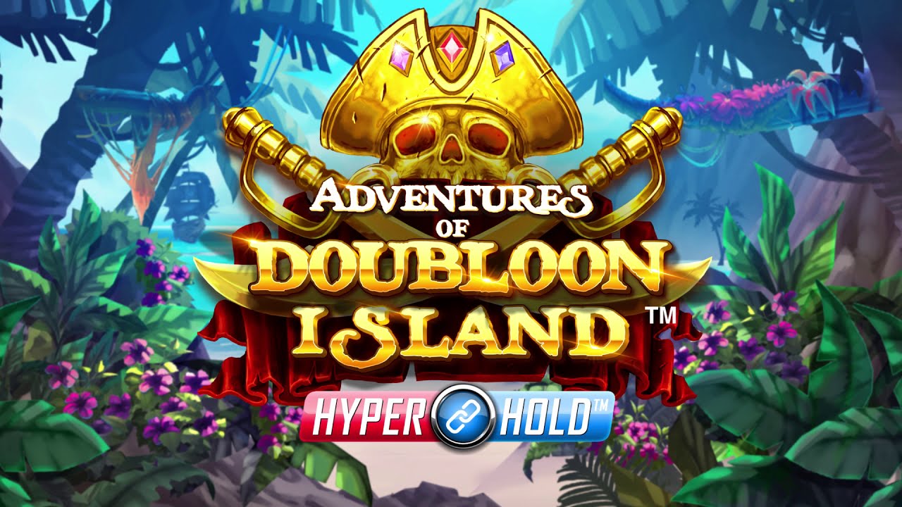 Adventures of Doubloon Island Slot Logo Barbados Bingo