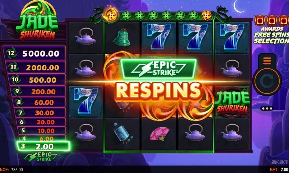 Jade Shuriken Slot Bonus Feature