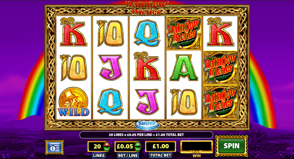 Rainbow riches drops of gold slots