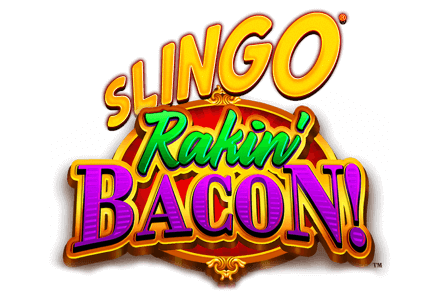 Slingo Rakin' Bacon Slot Logo